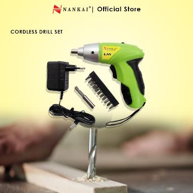 Cordless Drill - Obeng Bor Tangan Elektrik Nankai -
