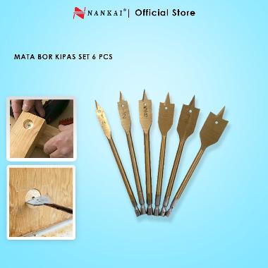 Mata Bor Kayu Set Kipas [6 pcs] Nankai -