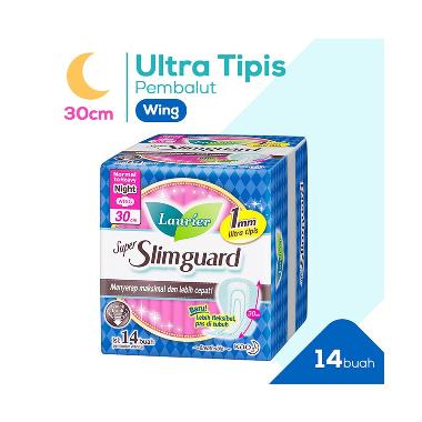 Promo Harga Laurier Super Slimguard Night 30cm 14 pcs - Blibli