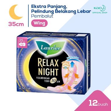 Promo Harga Laurier Relax Night 35cm 12 pcs - Blibli
