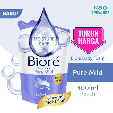 Promo Harga Biore Body Foam Beauty Pure Mild 450 ml - Blibli