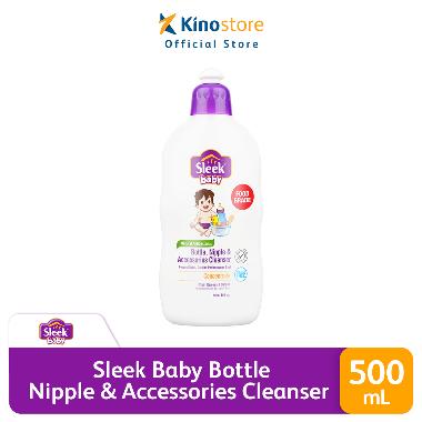 Sleek Bottle, Nipple, and Baby Accessories Cleanser [500 mL] Bottle