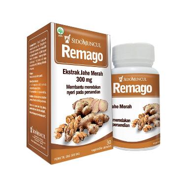 Sido Muncul Remago 30 Kapsul Obat Sakit Kepala dan Nyeri Sendi Alami
