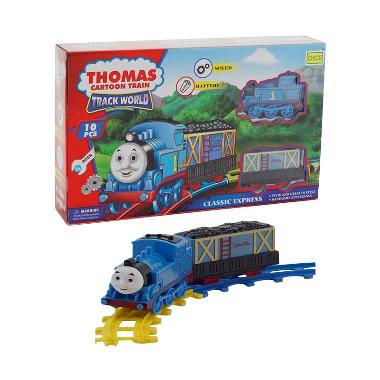 Jual Momo 266B-4 Thomas Cartoon Train Track World Set