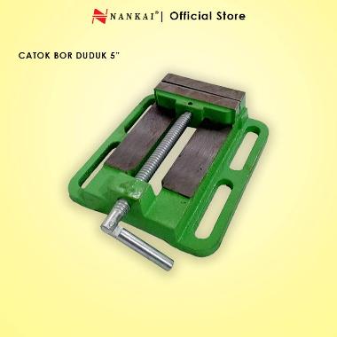 Ragum Catok Bor Duduk [5 Inch] Nankai Hijau