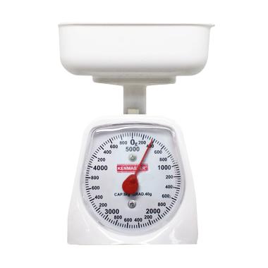 Home-Klik Kenmaster Timbangan Kue - Putih [5 Kg] White-fuschia