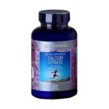 Wellness Calcium Citrate Suplemen [60 Tabs] -