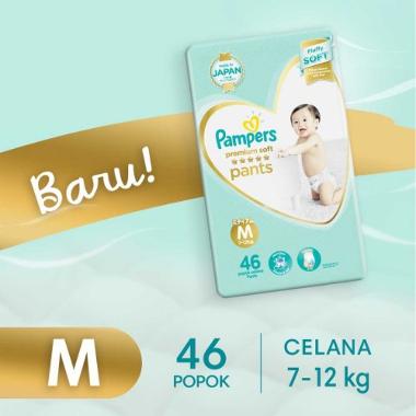 Promo Harga Pampers Premium Care Active Baby Pants M46 46 pcs - Blibli