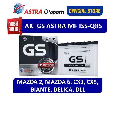 Aki GS ASTRA MF ISS Idling Start Stop Q85 Mobil Mazda 2, CX 3, Biante
