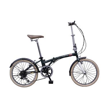 London Taxi Folding Bike Sepeda Lipat - Green [20 Inch] Free Ongkir Kalimantan & Sumatera