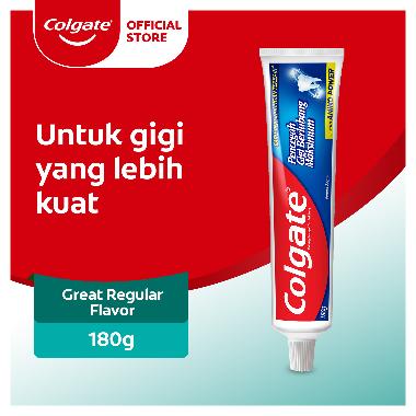 Colgate Maximum Cavity Protection Great Regular Flavor Toothpaste Pasta Gigi [180 g]