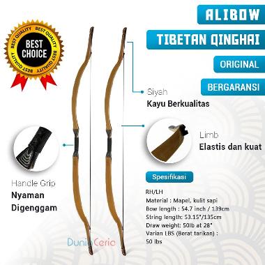 Busur Panah Import Horsebow Alibow Tibet Qinghai Horse Bow Laminasi Hitam