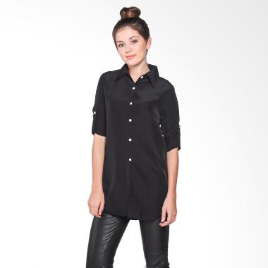 Fashion Mamamia Collection Kemeja Aqua Atasan Wanita.