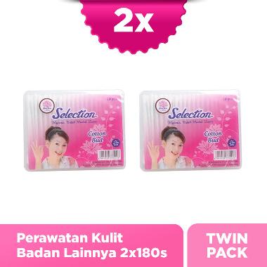 Selection Cotton Bud [180 Pcs] Twinpack