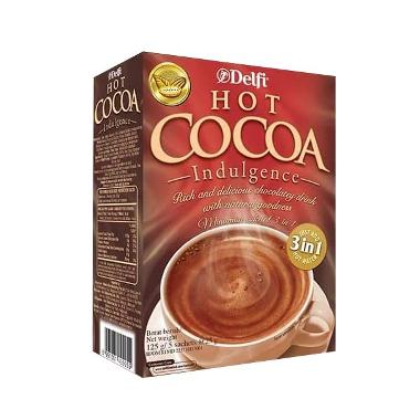 Promo Harga Delfi Hot Cocoa Indulgence per 5 sachet 25 gr - Blibli