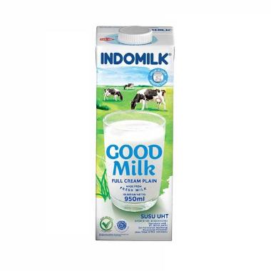Promo Harga Indomilk Susu UHT Full Cream Plain 950 ml - Blibli