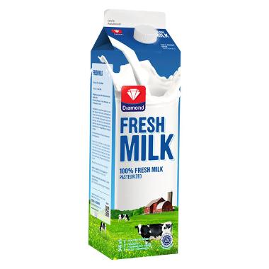 Promo Harga Diamond Fresh Milk Plain 946 ml - Blibli