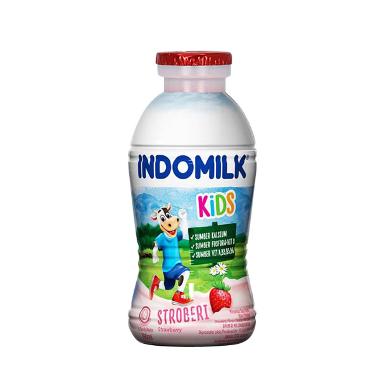 Promo Harga Indomilk Susu UHT Stroberi 190 ml - Blibli
