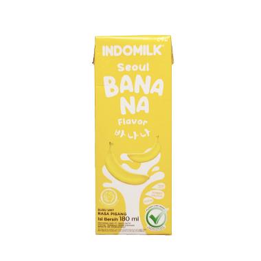 Promo Harga Indomilk Korean Series Seoul Banana 180 ml - Blibli