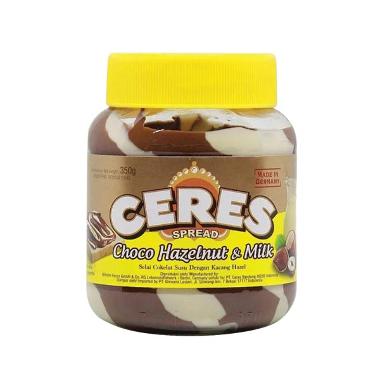 CERES SPREAD CHOCO HAZELNUT & MILK 350 GR - SELAI
