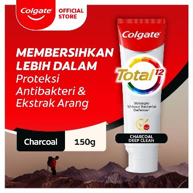 Surabaya - Colgate Total Charcoal Toothpaste Pasta Gigi [150 g] --