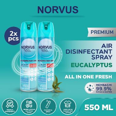 EUCALYPTUS 2X 550ML AIR DISINFECTANT SPRAY - NORVUS