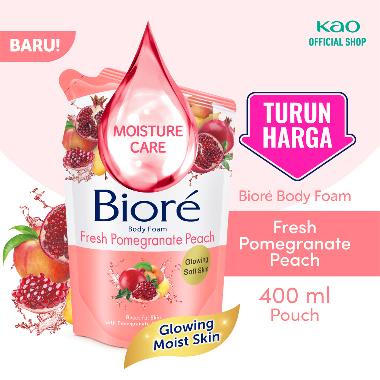 Promo Harga Biore Body Foam Beauty Fresh Pomegranate Peach 450 ml - Blibli