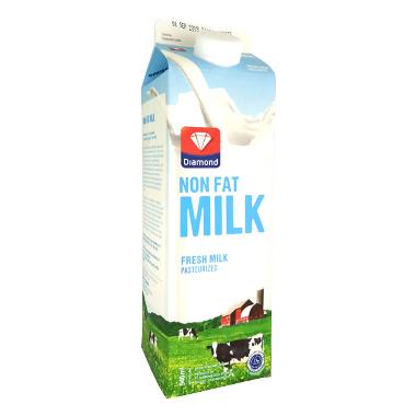 Promo Harga Diamond Fresh Milk Non Fat 946 ml - Blibli