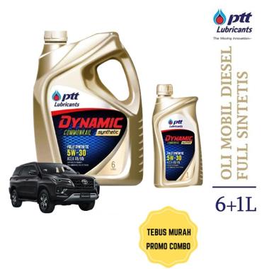 PTT Lubricants Dynamic Commonrail Synthetic 5W30 [6+1L] Oli Mobil Diesel