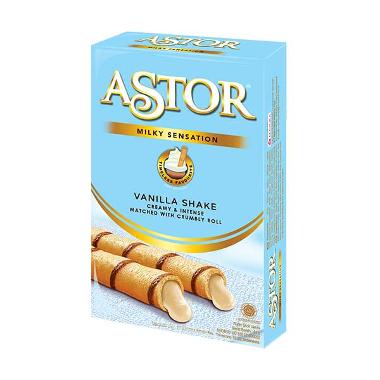 Promo Harga Astor Wafer Roll Vanilla 40 gr - Blibli