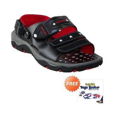 Homyped Captain 01 Sandal Gunung Anak - Black