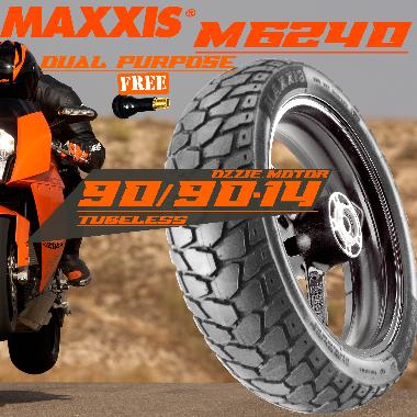 Ban Motor Maxxis Dual Purpose Cross M6239 M6240 [90-90-14] for Beat - X-Ride