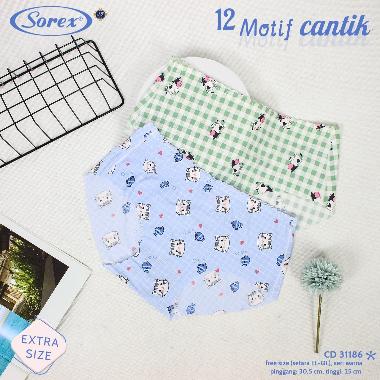 Sorex Cd Wanita Midi Seamless Tanpa Jahitan Anti Nyeplak Extra Size (Setara Ukuran L-QL) CD 31186 Se