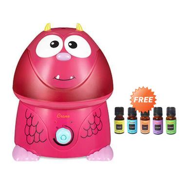Crane USA Adorables Horrible Scarlett Cool Mist Humidifier + FREE Essential Liquid (5 pcs)