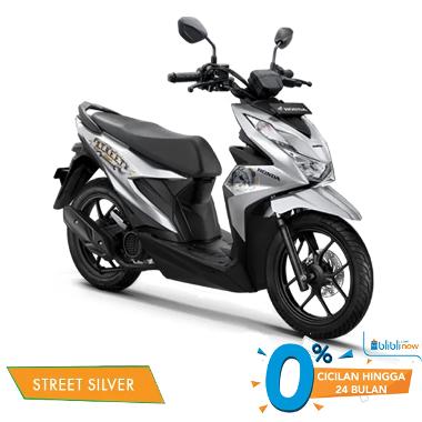 Honda BeAT STREET CBS Sepeda Motor [VIN 2023] Silver Malang