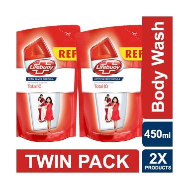 Jual Lifebuoy Sabun Cair    Total 10 Refill Twin Pack [450 mL