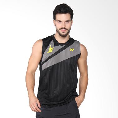 YONEX Lin Dan Men Round Neck T-Shirt Jet Black  (TRM10003LD2Z-JBZZZZ)