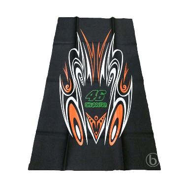SJHOP Sablon Tribal 46 The Doctor V ... Jok Motor - Hitam Orange