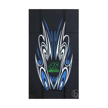 SJHOP Sablon Tribal 46 The Doctor V ... er Jok Motor - Hitam Biru