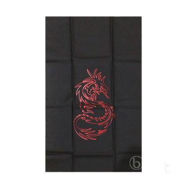 SJHOP Motif Logo NAGA Polymas Sarun ... Kulit Motor - Hitam Merah