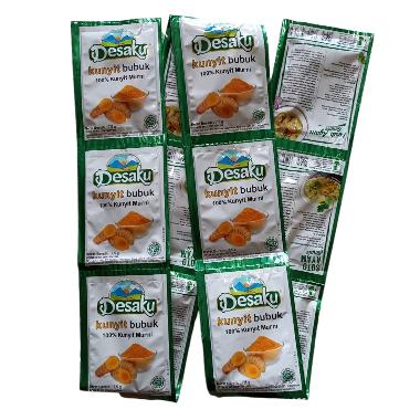 Desaku Kunyit Bubuk 7.5g [1 Renceng/12pc]