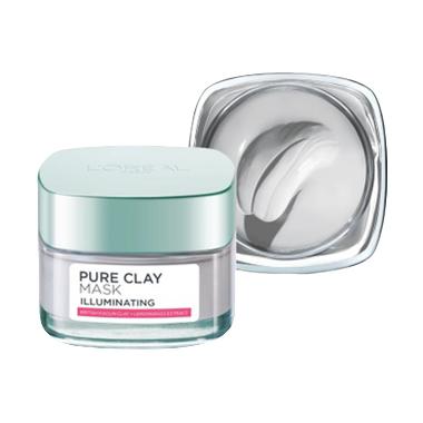 L'Oreal Paris Pure Clay Mask Illuminating Masker Wajah - 50ml