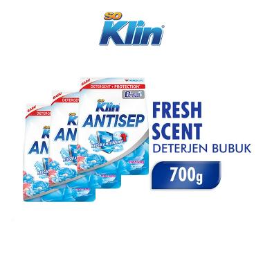 Promo Harga So Klin Antisep Detergent Fresh Scent 700 gr - Blibli