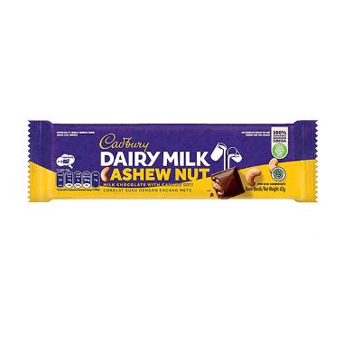 Promo Harga Cadbury Dairy Milk Cashew Nut 62 gr - Blibli