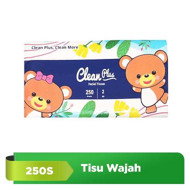 Clean Plus Facial Tissue Softpack [250 sheets]
