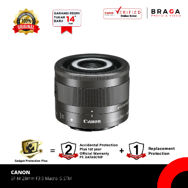 Braga Photo & Video - Canon EF-M 28mm F3.5 Macro IS STM Lensa Kamera