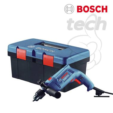 Mesin Bor Tangan Tembok Beton Listrik Bosch GSB 550 Professional Freedom Kit Blue