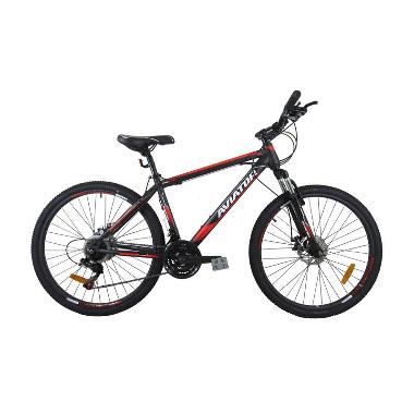  Jual AVIATOR 5 0 AT 2688 Sepeda MTB Black Red 26 Inch 