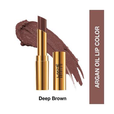 Lakme Absolute Reinvent Argan Oil Lipstick - 12 Deep Brown