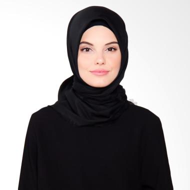 Beyola Katun Rawis Hijab Segiempat - Black